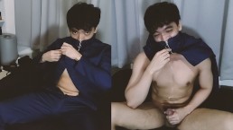 手淫并穿着我的 Jujutsu Kaisen 高中制服来。Toge Inumaki 没有假发和油漆。