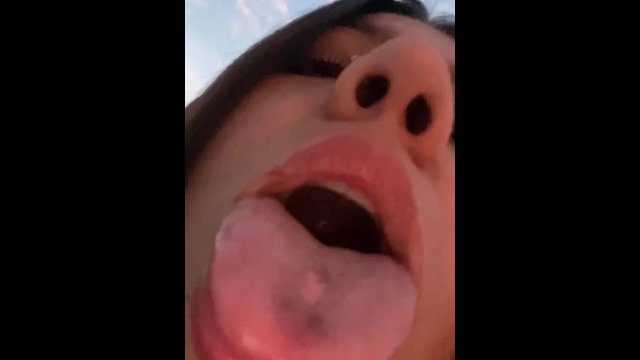 Giantess Maddy eat you. POV