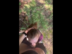 White slut gives bj at golf course