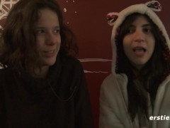 Ersties - Agave & Magena finger each other in the locker room