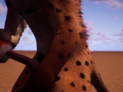 Furry Friends: Fun Moments of Hyena and Fox