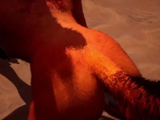 Furry Friends: Fun Moments of Hyena and Fox