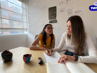 My Lesbian Neighbor is a Teacher and she is going to help me Solve my Homework