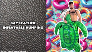 Гей кожаный надувной горб
