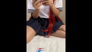 Mi vecina pierde apuesta y viene a mi casa con un vestido corto a follar (casero amateur)