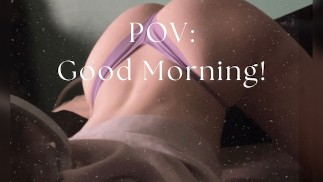 POV: Good Morning Text! Horny GFE Begs Imagines Dancing on your Dick during Romantic Backshots