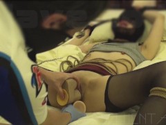 ２穴同時挿入★極太ディルドでマンコオルガスム…アナルディルドイキ～ダブルディルド 13/16