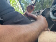 Masturbating in public while watching pornhub