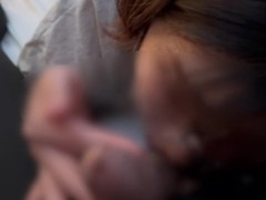 玉舐めと玉弄りながらごっくんフェラするメガネの女の子♡ - Screenshot 1 of 16 - Japanese Blowjob