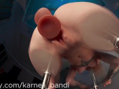 Dirty blonde slut showing you how she gonna ride on you