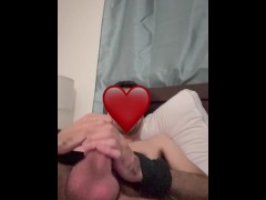 Lightly restrained with a scarf that doubles as a blind fold later on…