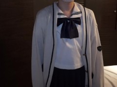 【個人撮影】超人気のセーラー服を着た清楚系女子を電マでイかせまくる   - Screenshot 1 of 16 - Japanese