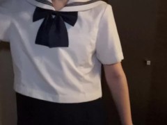 【個人撮影】超人気のセーラー服を着た清楚系女子を電マでイかせまくる   - Screenshot 3 of 16 - Asian Schoolgirl