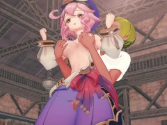 【原神 ドリー】3Dエロアニメーション(背後乳揉み⇒手マン⇒手コキ⇒フェラ⇒セックス) - Screenshot 2 of 16 - Hentai Animation