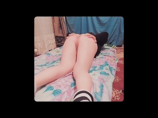 尼龙人妖迷你牛仔裤连衣裙性感美腿淑女男孩大屁股大屁股sissy变装癖
