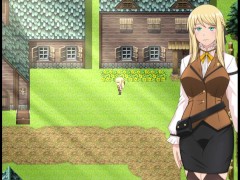 【底辺ギルドの受付嬢は×××を使って頑張ります! 実況(体験版)】金髪爆乳受付嬢がエロいことしてくれる2DアニメーションRPGエロゲー。 15/16