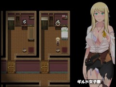 【底辺ギルドの受付嬢は×××を使って頑張ります! 実況(体験版)】金髪爆乳受付嬢がエロいことしてくれる2DアニメーションRPGエロゲー。 7/16