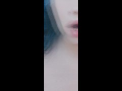 Virgin Caught Spying on Blue Hair Big Tits Neighbor (you can LOOK but you CANT TOUCH) Pt. 1