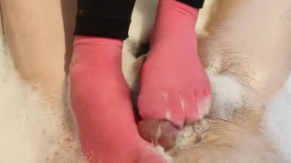 I was just trying to have some relax when a wild sockjob appeared