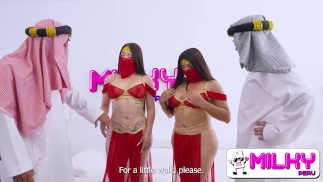We'll suck your dick if you give us work! Arab dwarf Khalifa fucks big ass secretaries