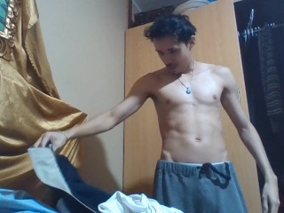 Having Fun with Clothes BIG COCK
