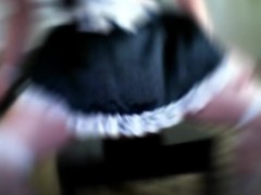 Vanessa Cole: Dirty Sissy Maid striptease deepthroat dildo