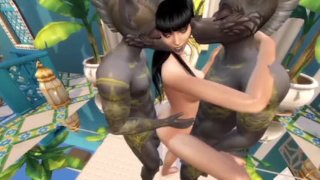 princess becomes queen fucking two anubises