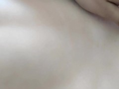 POV My wife have a huge orgasm while she jerk me off and I show her wet pussy very close