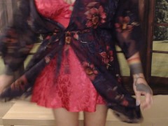 Red Victoria Secret Satin Nighty Destroyed - Screenshot 1 of 16 - Red Gown