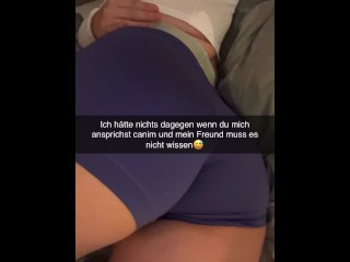German Gym Girl wants to Fuck Ex on Snapchat