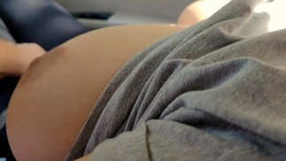 Teasing Stranger to Touch My Big Boobs in His Car