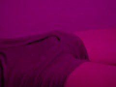 Relaxing while lazily flexing my throbbing smooth hard cock