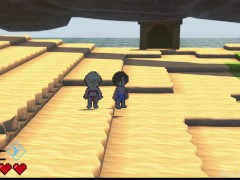 【#02 異世界ビーチ【Live2D×逃げゲー×誘惑】実況(体験版)】小悪魔系美女に手コキされぶっかけ顔射してしまう。 3/16