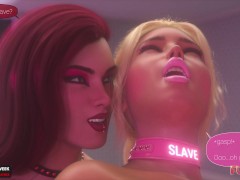 Futa3dX - Blonde Bimbo Barbie Gets Trained And Fucked By Hot Redhead Futa Babe - Comic
