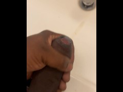 Quicky at work stroking my bbc thinking about u