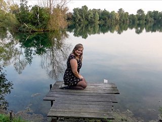 Spontaner Outdoor-Quickie am See! WURDE ICH ERKANNT?