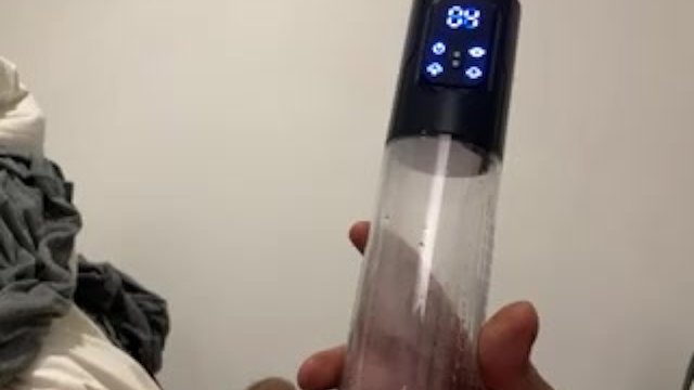 Amazing Amazon cock sucking penis pump enlarged enlargement therapy