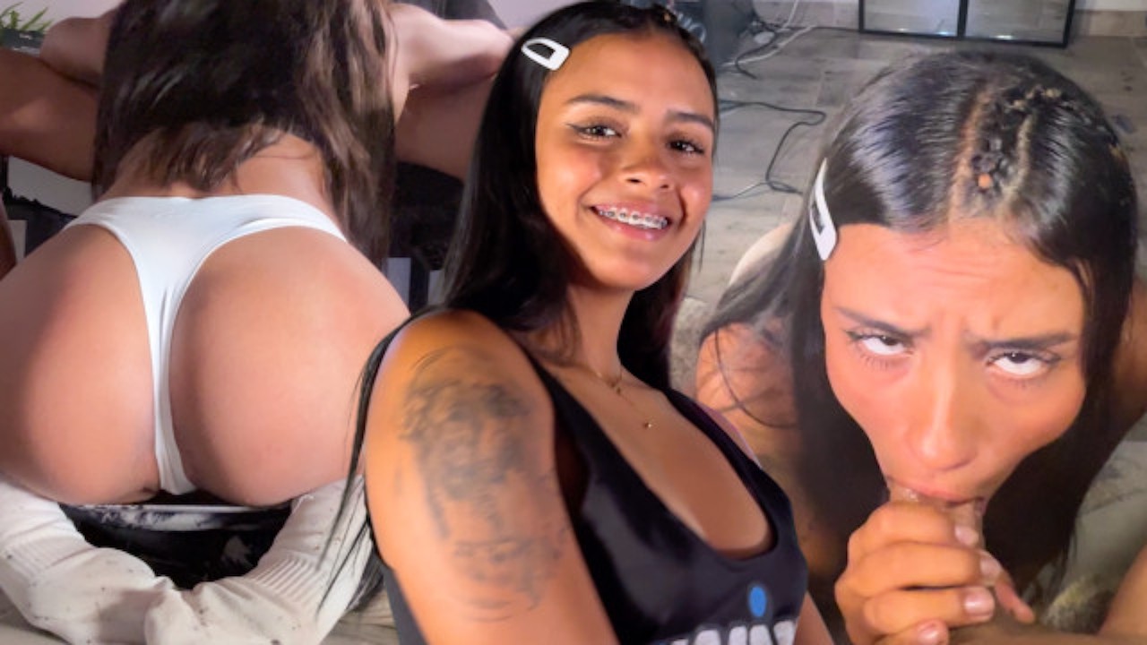 Hillary Taylor kommer fra fitnesscentret for at give mig et rutinemæssigt  blowjob