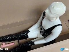 Unboxing AI latex fucktoy - Natallien OF teaser