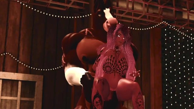 Slut Breaks On Furry Horse Cock VR