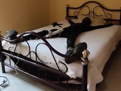 Self bondage, orgasm denied - Screenshot 14 of 16 - Ball Gagged