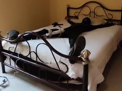 Self bondage, orgasm denied - Screenshot 2 of 16 - Pony Boots