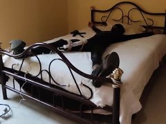 Self bondage, orgasm denied - Screenshot 5 of 16 - Bondage Hood