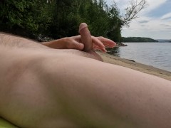Public masterbation at the beach!!!!