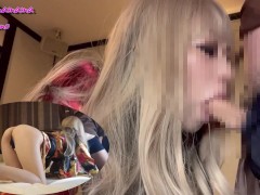 花魁ギャルがちんぽを咥えて口の中で転がしまくる淫技を披露！