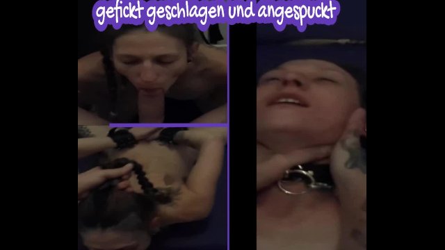 Young slave fucked hard and spat on from a first-person perspective