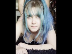 💙 BEAUTIFUL Blue Eyed Icygic Blowjob and Doggystyle 💙