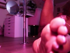 Lingerie & Foot Play Tease with Veronika Cummings | Kinky Pink Light Playtime