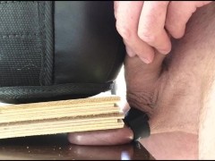 Balls Crushed Under the board and weights