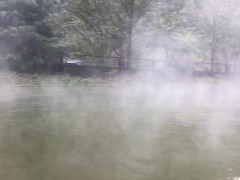 巨大混浴露天風呂での入浴シーン - Screenshot 8 of 16 - 温泉女子